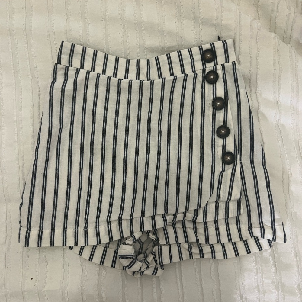 Altar’d State Striped Wrap Skort